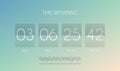 Countdown timer. Count creative clock for website. Count down remaining watch. Vector modern counter