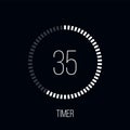 Countdown timer digital counter clock vector timer Royalty Free Stock Photo