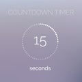 Countdown timer digital counter clock vector timer Royalty Free Stock Photo