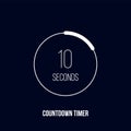 Countdown timer digital counter clock vector timer Royalty Free Stock Photo
