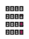 Countdown timer 2019 for New year design vector Royalty Free Stock Photo