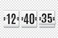 Countdown timer with numbers isolated. Clock counter. Vector