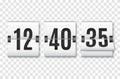 Countdown timer with numbers isolated. Clock counter. Vector Royalty Free Stock Photo
