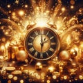 Countdown to New Beginnings: Golden Holiday Bokeh