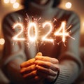 Countdown to 2024: Sparkling New Year\'s Eve Sparkler