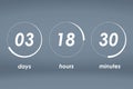 Countdown web site vector template