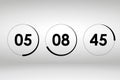 Countdown web site vector template
