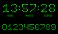 Countdown website vector flat template digital clock timer background. Countdown timer. Clock counter. Digital scoreboard Royalty Free Stock Photo