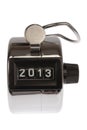Counter with date at 2013 Royalty Free Stock Photo