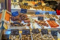 Counter with seafood, Trouville-sur-mer, France Royalty Free Stock Photo