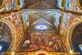 The counter-facade of Cremona Cathedral, on April 6 in Cremona, Italy