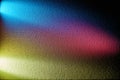 The counter light of the three rays of pink blue and yellow Royalty Free Stock Photo