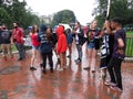 Counter Protesters in the Rain