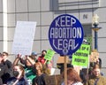 Counter protestors at the annual March for Life in San Francisco, CA