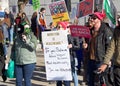 Counter Protestors at the annual March for Life in San Francisco, CA