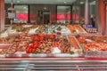 Counter with seafood, Trouville-sur-mer, France Royalty Free Stock Photo