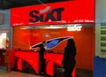 The counter of Sixt car hire in Verona airport, Italy