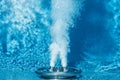 Countercurrent for the pool. Water attraction. Artificial flow. Pump. Hydromassage. Flow. Water resistance