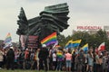 Counterdemonstration, Pride, Katowice Royalty Free Stock Photo