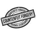 Counterfeit Forgery rubber stamp