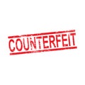 Counterfeit Rubber Stamp Royalty Free Stock Photo