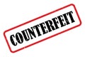 Counterfeit stamp Royalty Free Stock Photo