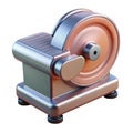 Countertop meat slicer with adjustable thickness dial