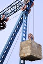 Counterweight on the cable car Royalty Free Stock Photo