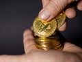 The Counting of Bitcoin, a Golden Crypto Currency