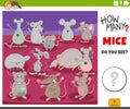 counting cartoon mice animals educational game