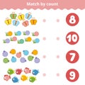 Counting Game for Children. Count animals in the picture
