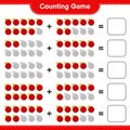 Counting game, count the number of Yumberry and write the result. Educational children game