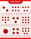 Counting game, how many Yumberry. Educational children game