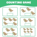 Mathematic counting worksheet for children