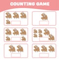 Mathematic counting worksheet for children