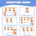 Mathematic counting worksheet for children