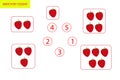 Counting Game for Preschool Children. Mathematics task. How many objects. Learning mathematics, numbers, logic. Royalty Free Stock Photo
