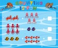 Counting game underwater template