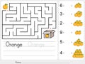Counting oranges and match with number - Pick apple box maze game