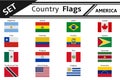Countries flags america