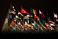 Countries flags in Shanghai World Expo Royalty Free Stock Photo
