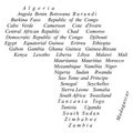 Countries Names Vector Maps Africa Silhouette