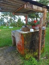 Country Atmosphere: Rustic Charm in a Farm Laundry Room Royalty Free Stock Photo