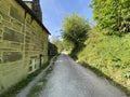 Country back lane, leading to an old mill in, Heptonstall, Yorkshire, UK