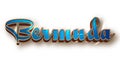 Country Bermuda text for Title or Headline. In 3D Fancy Fun and Cute style.