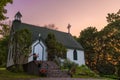 A country church in the Muskokas at dawn. Royalty Free Stock Photo