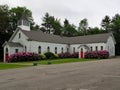 Country Church With Spring Flowers Royalty Free Stock Photo