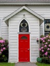 Country Church Entrance With Enclosed Alcove Entrance Royalty Free Stock Photo