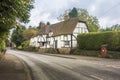 Country Lane and Half Timbered Cottage