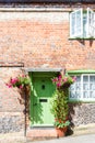 Country cottage green door